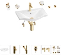 Раковина для ванной Wellsee Bisou в наборе 9 в 1 201007208