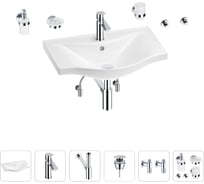 Раковина для ванной Wellsee Bisou в наборе 9 в 1 201007301
