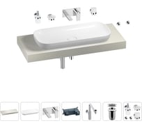 Комплект мебели для ванной комнаты с раковиной Wellsee Genuine Tree 201014501