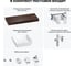Комплект мебели для ванной комнаты Wellsee Genuine Tree с раковиной 201015461 8