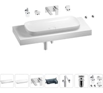Комплект мебели для ванной комнаты Wellsee Genuine Tree с раковиной 201014581