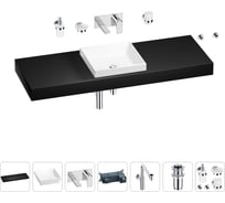 Комплект мебели для ванной комнаты Wellsee Genuine Tree с раковиной 201015621