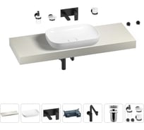 Комплект мебели для ванной комнаты с раковиной Wellsee Genuine Tree 201014382