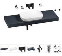 Комплект мебели для ванной комнаты Wellsee Genuine Tree с раковиной 201014402