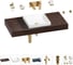 Комплект мебели для ванной комнаты Wellsee Genuine Tree с раковиной 201015343 1