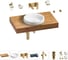 Комплект мебели для ванной комнаты Wellsee Genuine Tree с раковиной 201015683 1
