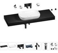 Комплект мебели для ванной комнаты Wellsee Genuine Tree с раковиной 201014482