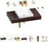 Комплект мебели для ванной комнаты Wellsee Genuine Tree с раковиной 201015223 1