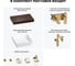 Комплект мебели для ванной комнаты Wellsee Genuine Tree с раковиной 201015223 8