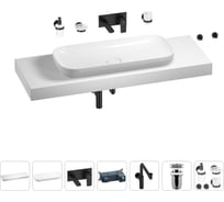 Комплект мебели для ванной комнаты Wellsee Genuine Tree с раковиной 201014702