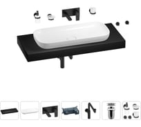 Комплект мебели для ванной комнаты Wellsee Genuine Tree с раковиной 201014602