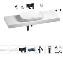 Комплект мебели для ванной комнаты Wellsee Genuine Tree с раковиной 201014462