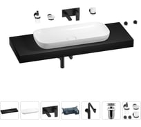 Комплект мебели для ванной комнаты Wellsee Genuine Tree с раковиной 201014722