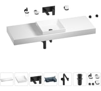 Комплект мебели для ванной комнаты Wellsee Genuine Tree с раковиной 201015602