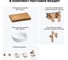 Комплект мебели для ванной комнаты Wellsee Genuine Tree с раковиной 201015684 8