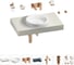 Комплект мебели для ванной комнаты с раковиной Wellsee Genuine Tree 201015644 1
