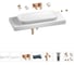 Комплект мебели для ванной комнаты Wellsee Genuine Tree с раковиной 201014584 1