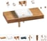 Комплект мебели для ванной комнаты Wellsee Genuine Tree с раковиной 201015324 1