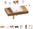 Комплект мебели для ванной комнаты Wellsee Genuine Tree с раковиной 201015204 1
