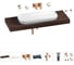 Комплект мебели для ванной комнаты с раковиной Wellsee Genuine Tree 201014684 1