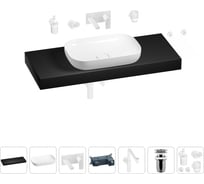 Комплект мебели для ванной комнаты Wellsee Genuine Tree с раковиной 201014365