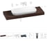 Комплект мебели для ванной комнаты с раковиной Wellsee Genuine Tree 201014685 1