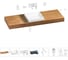 Комплект мебели для ванной комнаты Wellsee Genuine Tree с раковиной 201015565 1