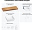 Комплект мебели для ванной комнаты Wellsee Genuine Tree с раковиной 201015565 8