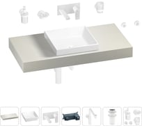 Комплект мебели для ванной комнаты Wellsee Genuine Tree с раковиной 201015285