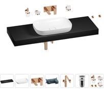 Комплект мебели для ванной комнаты Wellsee Genuine Tree с раковиной 201014484