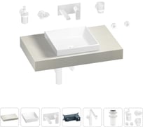 Комплект мебели для ванной комнаты Wellsee Genuine Tree с раковиной 201015165