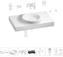 Комплект мебели для ванной комнаты Wellsee Genuine Tree с раковиной 201015725