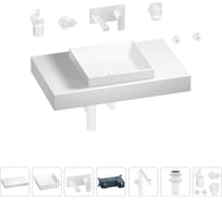Комплект мебели для ванной комнаты Wellsee Genuine Tree с раковиной 201015245
