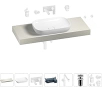 Комплект мебели для ванной комнаты с раковиной Wellsee Genuine Tree 201014265