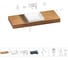 Комплект мебели для ванной комнаты Wellsee Genuine Tree с раковиной 201015445 1