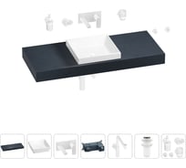 Комплект мебели для ванной комнаты Wellsee Genuine Tree с раковиной 201015425