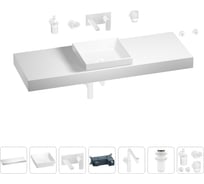 Комплект мебели для ванной комнаты Wellsee Genuine Tree с раковиной 201015605