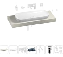 Комплект мебели для ванной комнаты с раковиной Wellsee Genuine Tree 201014505