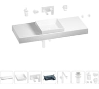 Комплект мебели для ванной комнаты Wellsee Genuine Tree с раковиной 201015485