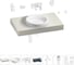 Комплект мебели для ванной комнаты с раковиной Wellsee Genuine Tree 201015645 1