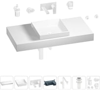 Комплект мебели для ванной комнаты Wellsee Genuine Tree с раковиной 201015365