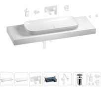Комплект мебели для ванной комнаты Wellsee Genuine Tree с раковиной 201014705