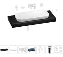 Комплект мебели для ванной комнаты Wellsee Genuine Tree с раковиной 201014605