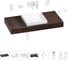 Комплект мебели для ванной комнаты Wellsee Genuine Tree с раковиной 201015345 1