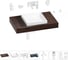 Комплект мебели для ванной комнаты Wellsee Genuine Tree с раковиной 201015225 1