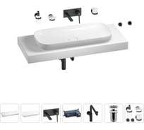 Комплект мебели для ванной комнаты Wellsee Genuine Tree с раковиной 201014587