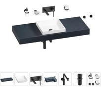 Комплект мебели для ванной комнаты Wellsee Genuine Tree с раковиной 201015427