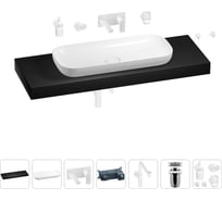 Комплект мебели для ванной комнаты Wellsee Genuine Tree с раковиной 201014725