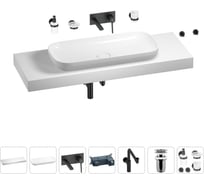 Комплект мебели для ванной комнаты Wellsee Genuine Tree с раковиной 201014707