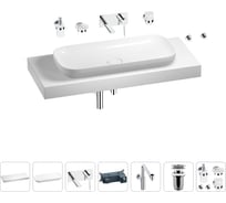 Комплект мебели для ванной комнаты Wellsee Genuine Tree с раковиной 201014586